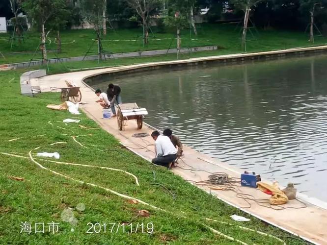 海口市水体水环境综合治理美舍河生态修复二期项目工程11月19日工作